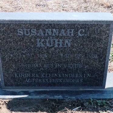 KUHN Susanna C. 1916-2008
