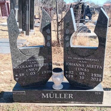 MULLER Nicolaas Philippus 1939- & Johanna Aletta 1938-2014
