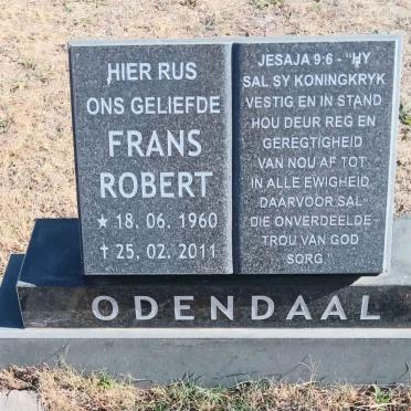 ODENDAAL Frans Robert 1960-2011