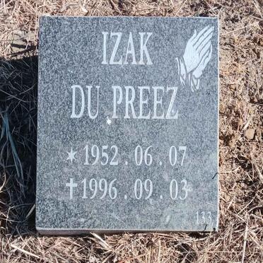 PREEZ Izak, du 1952-1996
