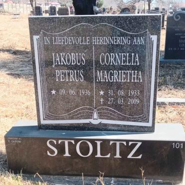 STOLTZ Jacobus Petrus 1936- & Cornelia Magrietha 1933-2009