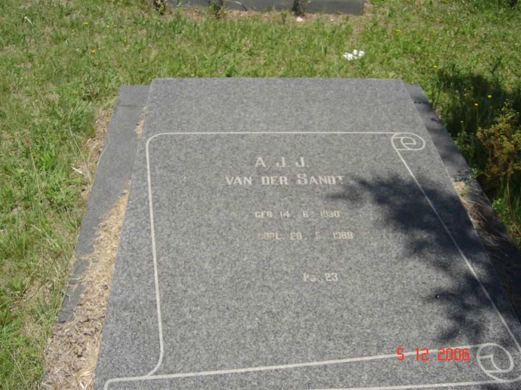 SANDT A.J.J., van der 1930-1988