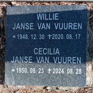 VUUREN Willie, Janse van 1948-2020 & Cecilia 1950-2024
