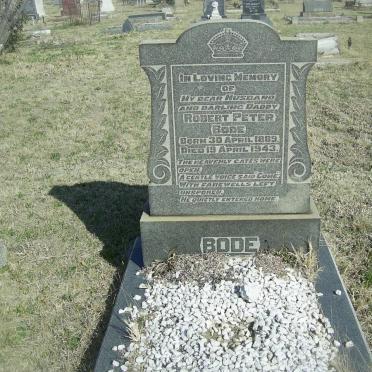 BODE Robert Peter 1889-1943