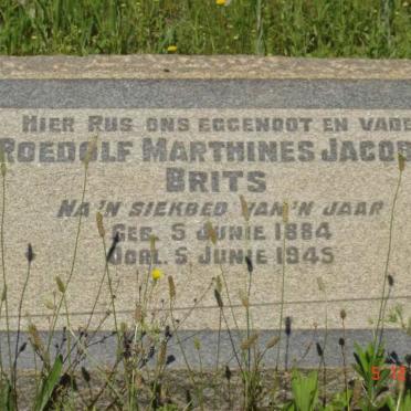 BRITS Roedolf Marthines Jacobus 1884-1945