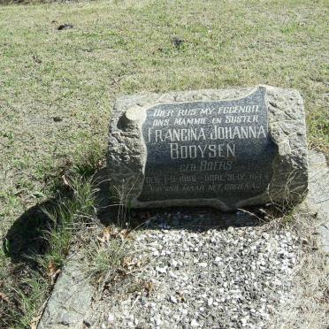 BOOYSEN Francina Johanna nee BOERS 1906-1944