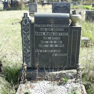 COETZEE Anna Maria nee STEYN 1867-1946