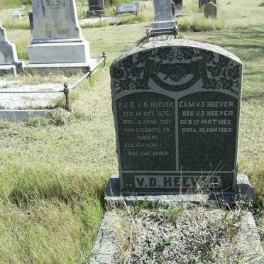 HEEVER P.J.D., van den 1875-1931 &amp; E.A.M. 1882-1958