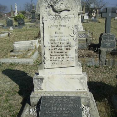 HATLEY Olive nee LANG 188?-1920