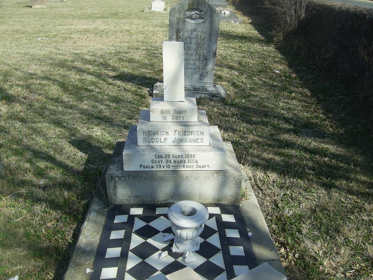 JOHANNES Heinrich Friedrich Rudolf 1895-1954