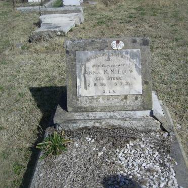 LOUW Anna M. nee STORK 1896-1921