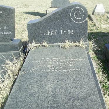 LYONS Frederick D.J. 1884-1968