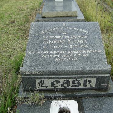 LEASK Thomas 1877-1955