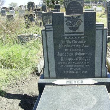 MEYER Jacobus Johannes Philippus 1921-1958