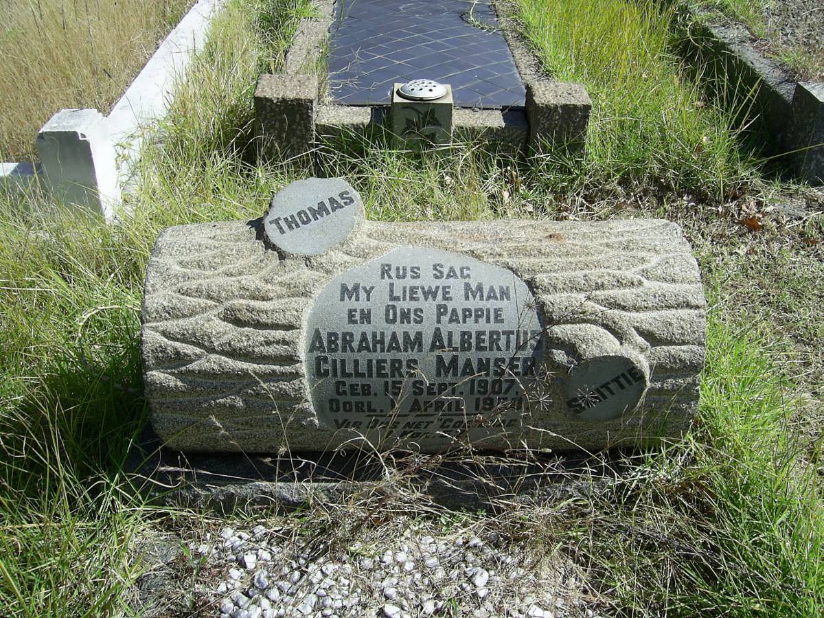 MANSER Abraham Albertus Cilliers 1907-19??