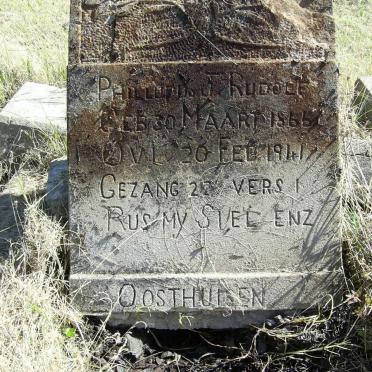 OOSTHUISEN Phillipus J. Rudolf 1866-1941