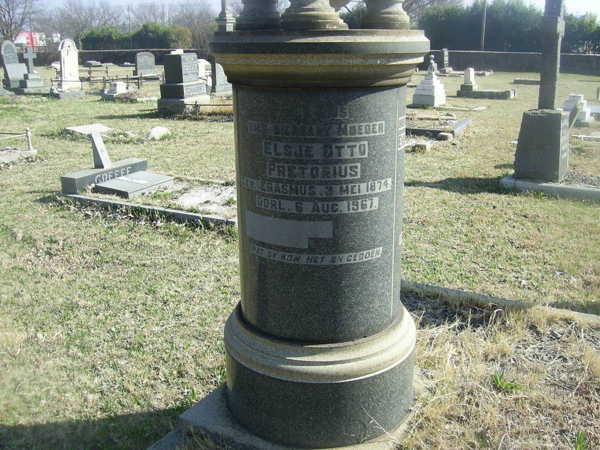 PRETORIUS Elsje Otto nee ERASMUS 1874-1967