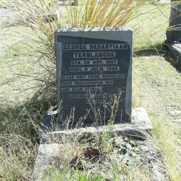 TERBLANCHE George Sebastiaan 1887-1945