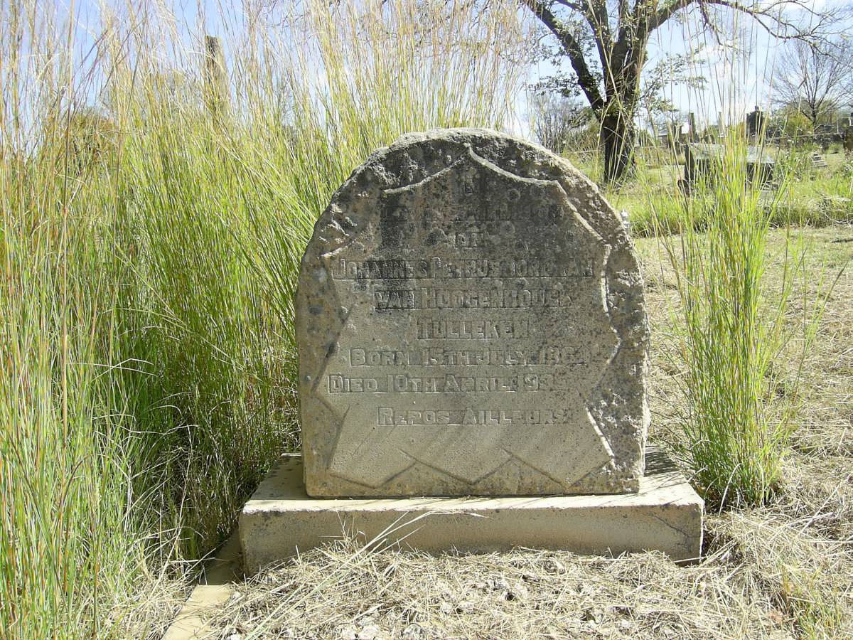 TULLEKEN Johannes Petrus Jordaan, van Hoogenhouck 1864-193?