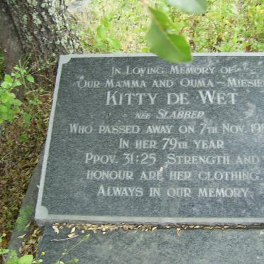 WET Kitty, de nee SLABBER -1986