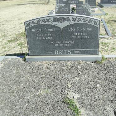 BRITS Ockert Rudolf 1901-1979 &amp; Dina Christina 1909-1986