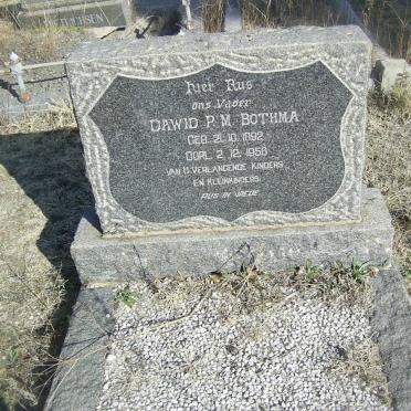 BOTHMA Dawid P.M. 1892-1956