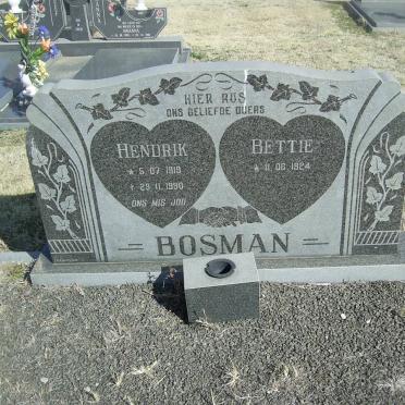 BOSMAN Hendrik 1919-1990 &amp; Bettie 1924-