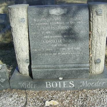 BOTES Petrus Johannes 1897-1952 &amp; Cornelia Maria FOURIE 1908-1987