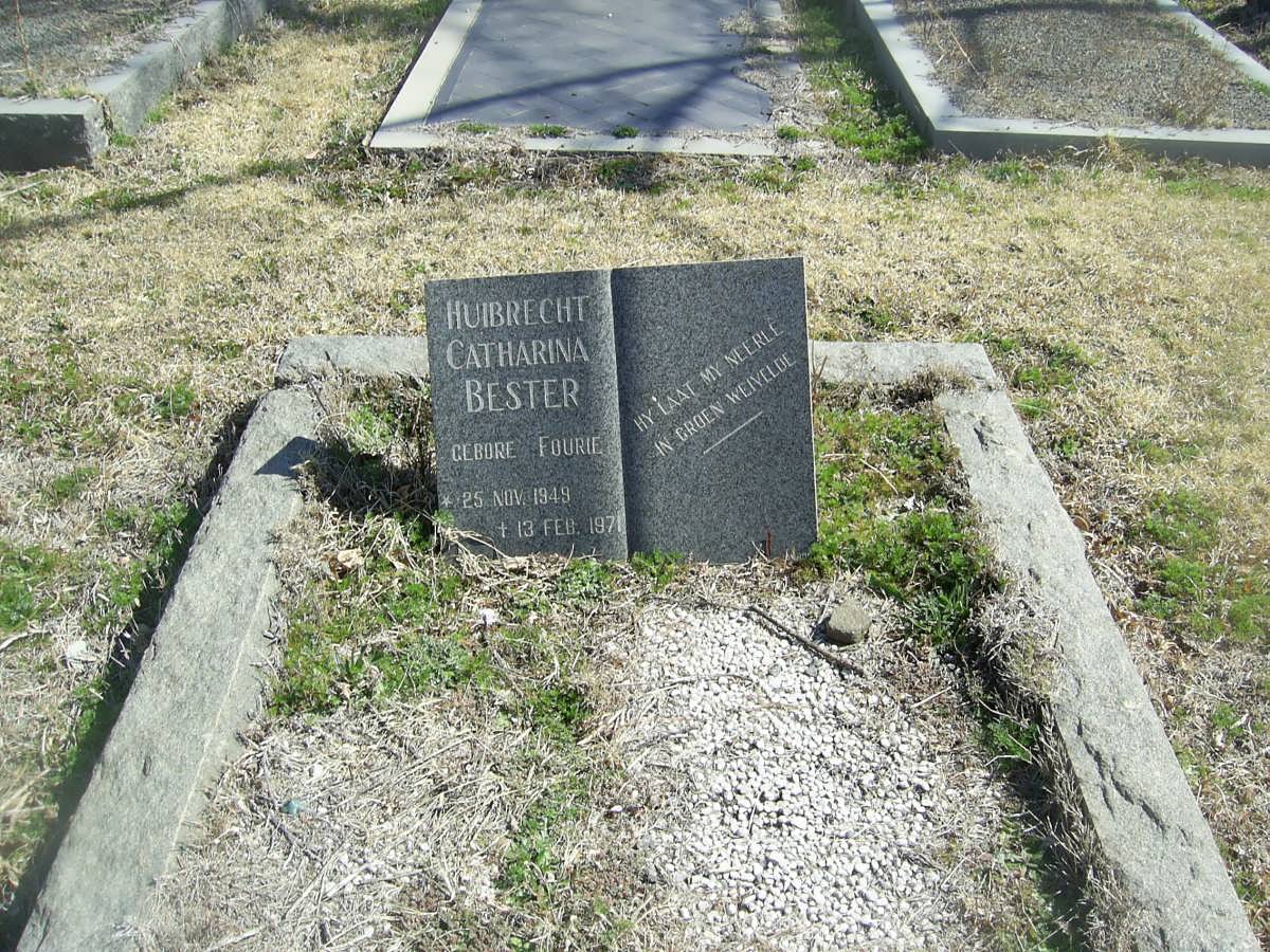 BESTER Huibrecht Catharina nee FOURIE 1949-1971