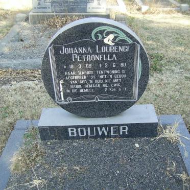 BOUWER Johanna Lourenci Petronella 1909-1990
