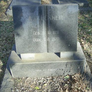 BEKKER A.?. 1891-1970