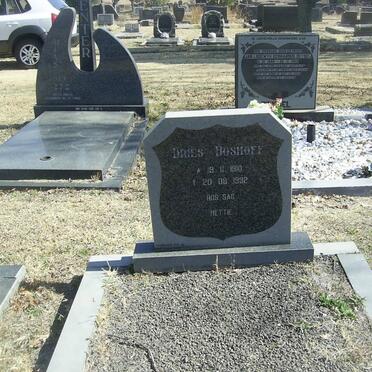 BOSHOFF Dries 1910-1992