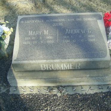 BRUMMER Andrew C. 1885-1962 &amp; Mary M. 1900-1950