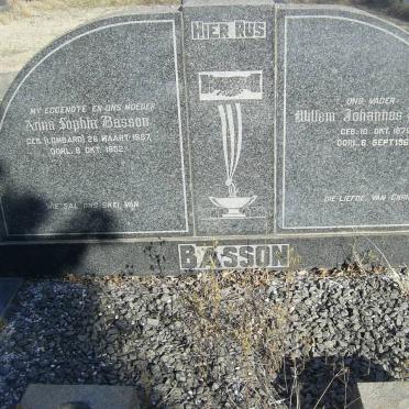 BASSON Willem Johannes 1879-1961 &amp; Anna Sophia LOMBARD 1887-1952