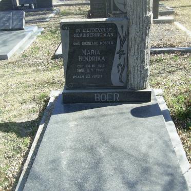 BOER Maria Hendrika 1913-1980
