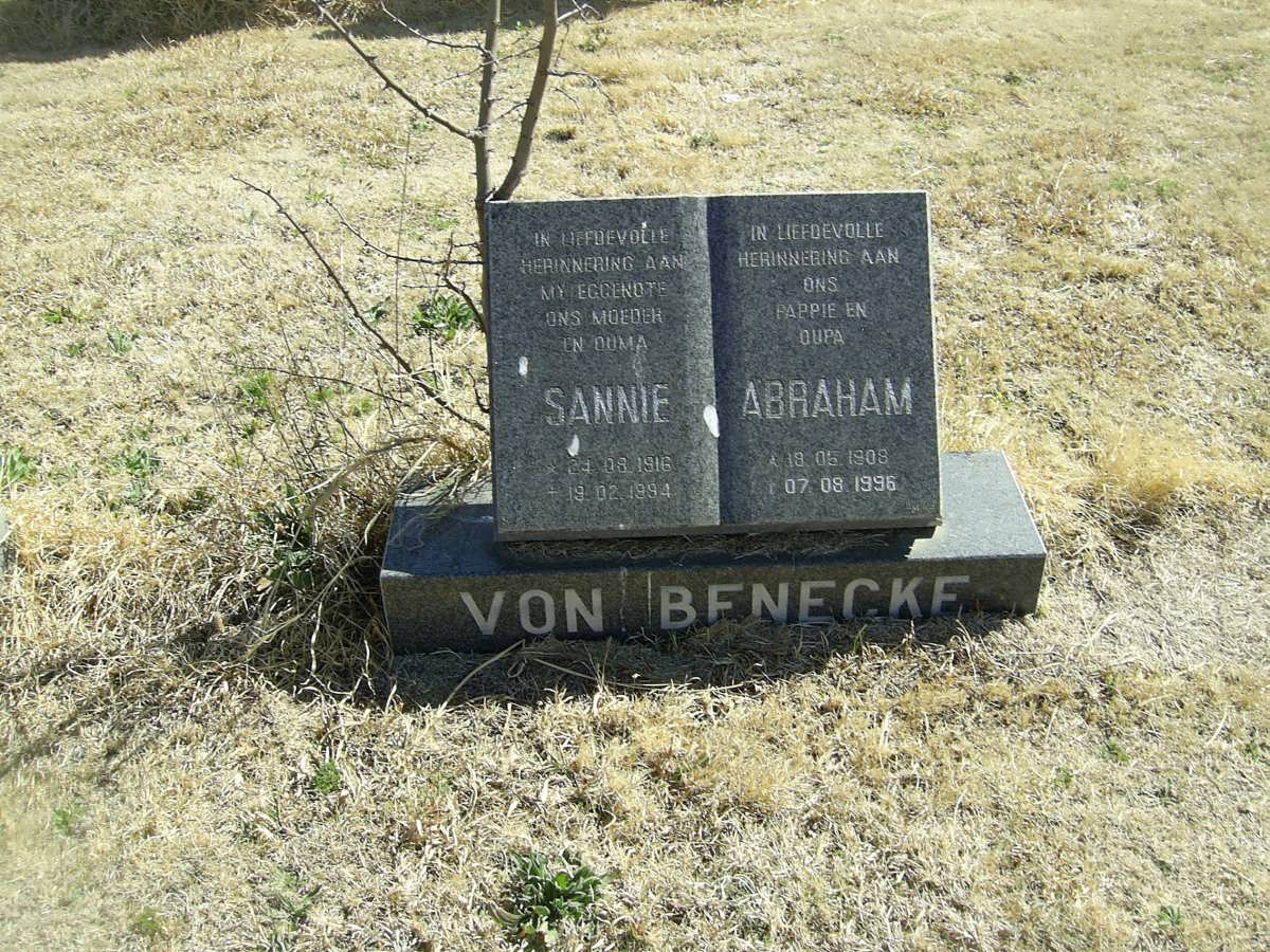 BENECKE Abraham, von 1908-1996 &amp; Sannie 1916-1994