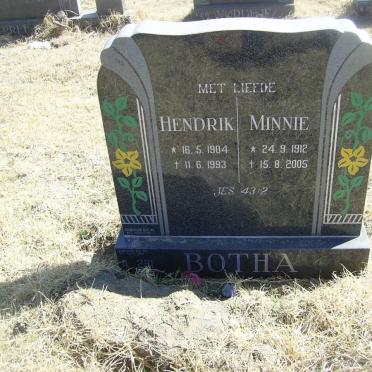 BOTHA Hendrik 1904-1993 &amp; Minnie 1912-2005