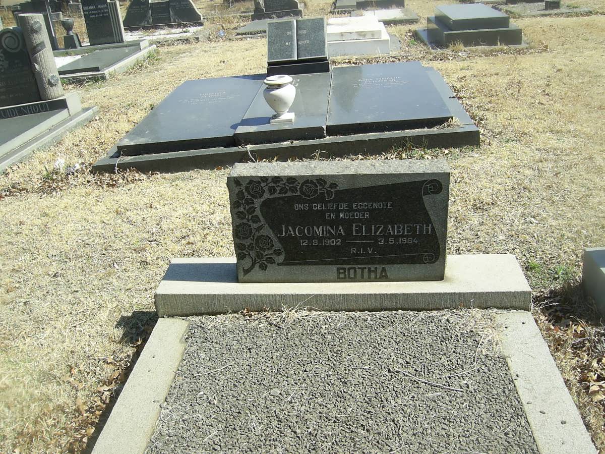 BOTHA Jacomina Elizabeth 1902-1994