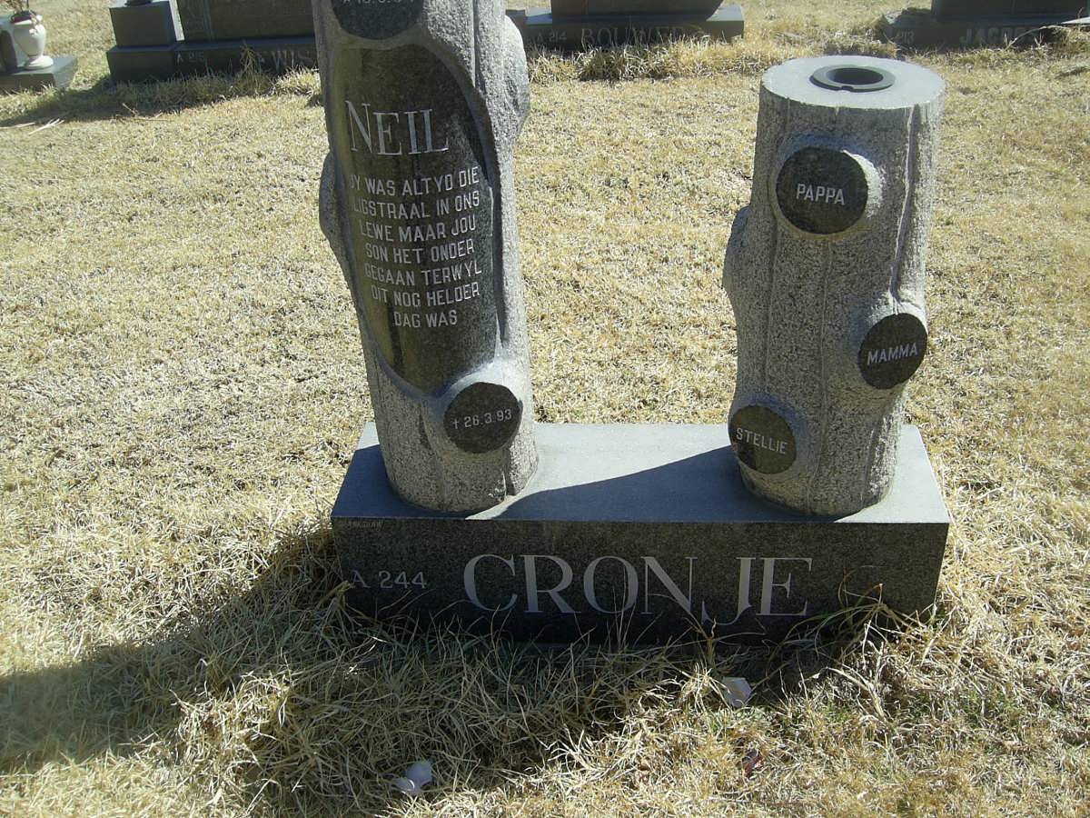 CRONJE Neil ?-1993