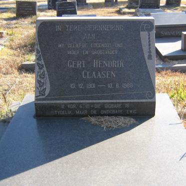 CLAASEN Gert Hendrik 1901-1968