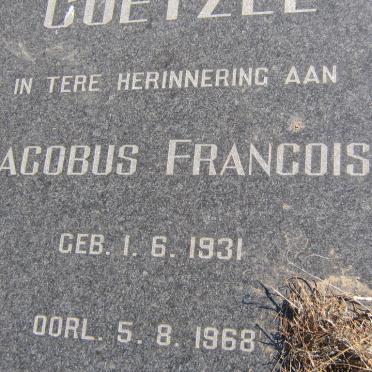 COETZEE Jacobus Francois 1931-1968