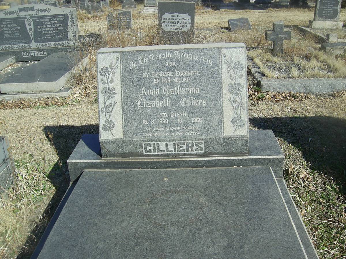 CILLIERS Anna Catharina Elizabeth nee STEYN 1898-1966
