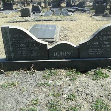 DURING Johannes Petrus 1888-1969 &amp; Elizabeth Sophia 1896-1984