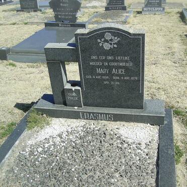 ERASMUS Mary Alice 1894-1978