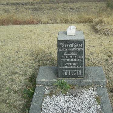 FOURIE Gideon 1948-1952