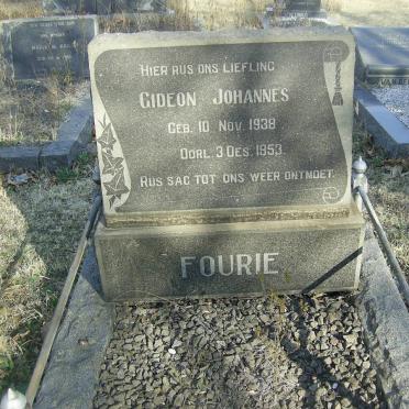 FOURIE Gideon Johannes 1938-1953