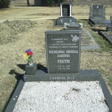 FEUTH Wilhelmina Cornelia Albertha 1919-2001