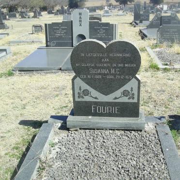 FOURIE Susanna M.C. 1928-1975