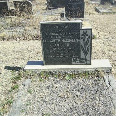 GROBLER Elizabeth Magdalena nee VAN BILJON 1913-1983