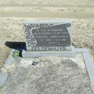 GELDENHUYS Frans Johannes 1938-1982